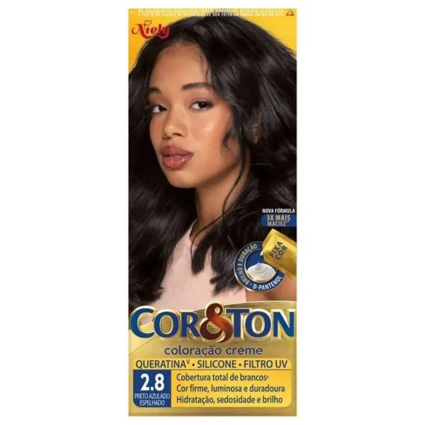 TINTURA COR E TON 2.8 PRETO AZULADO ESP
