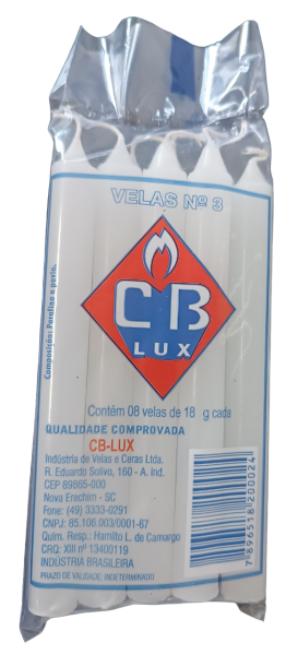 VELA DEO LUX N2 C/8 BRANCA
