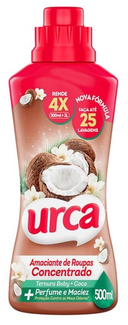 Amaciante Urca 500ml Concentrado Ternura Baby Coco