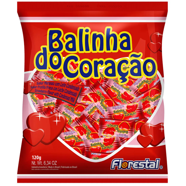 Bala Florestal 108g Coração
