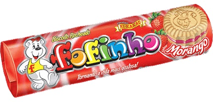 Bisc Fofinho Recheado 110g Morango