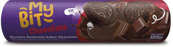 Biscoito My Bit Recheado 110g Chocolate