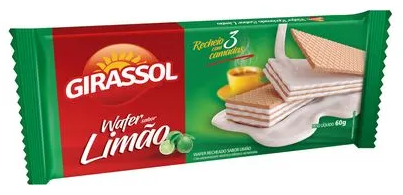 Bisc Wafer Girassol 60g Limão