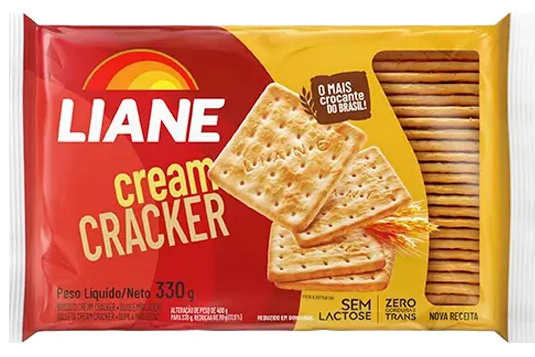 Biscoito Liane 330g Cream Cracker