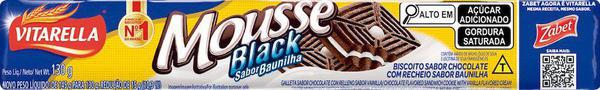 Biscoito Vitarella Mousse 130g Black Baunilha