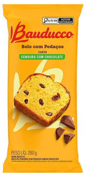 Bolo Bauducco 280g Cenoura com Chocolate