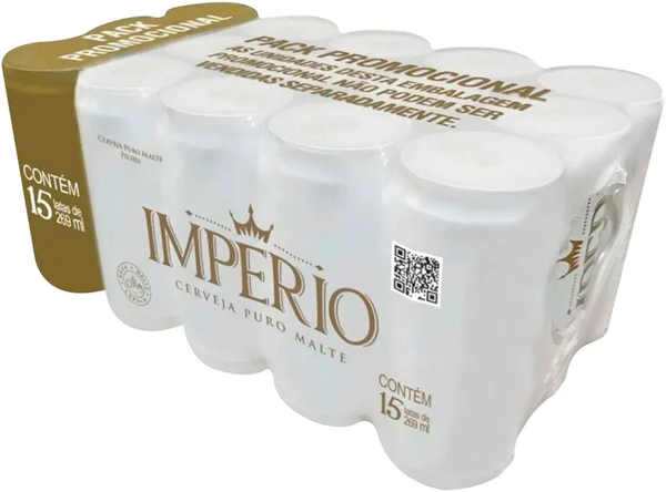 Cerveja Imperio 350ml Pack C/15 unidades