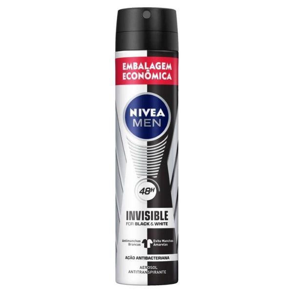 Desodorante Nivea Aerosol 200ml Black e White Mem