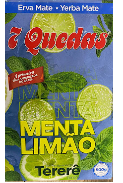 Erva Mate 7 Quedas 500g Terere Mentao Limão