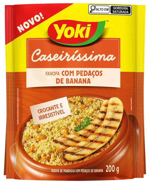 Farofa Mand Yoki 200g Caseirissima Pedaços de Banana