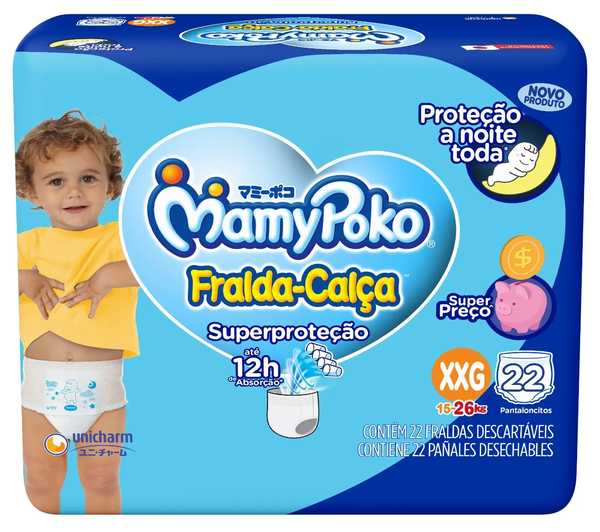 Fralda Calça Mamypoko XXG C/22