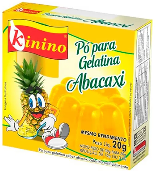 Gelatina Kinino 20g Abacaxi