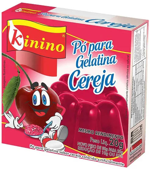Gelatina Kinino 20g Cereja