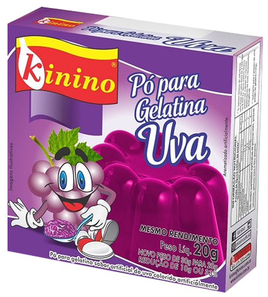 Gelatina Kinino 20g Uva
