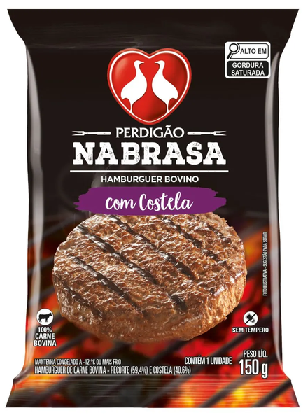 Hamburguer Perdigao Na Brasa 150g Costela