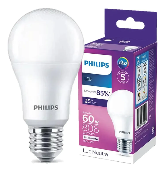 Lampada Philips 09w Led