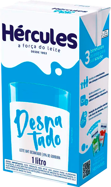 Leite Hercules 1l Desnatado