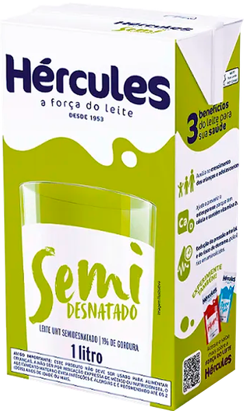 Leite Hercules 1l Semi-Desnatado