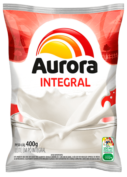 Leite Po Aurora Integral 400g