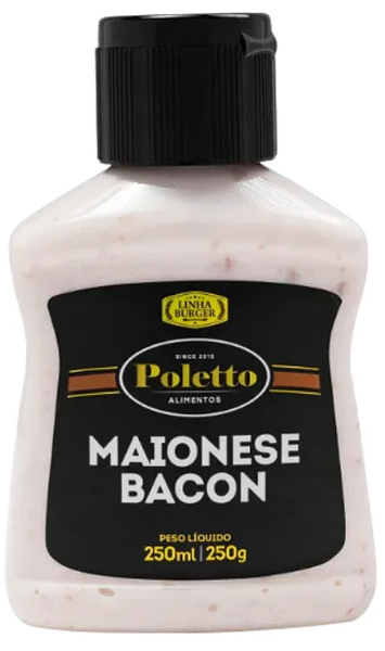 Maionese Burguer Poletto 250g Bacon
