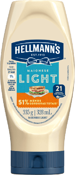 Maionese Hellmanns 335g Light