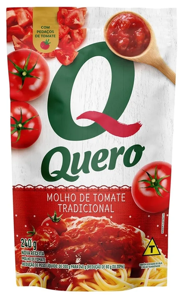 Molho Tomate Quero 240g Sachet
