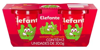 Pack Extrato Tomate Elefante C/2x 300g