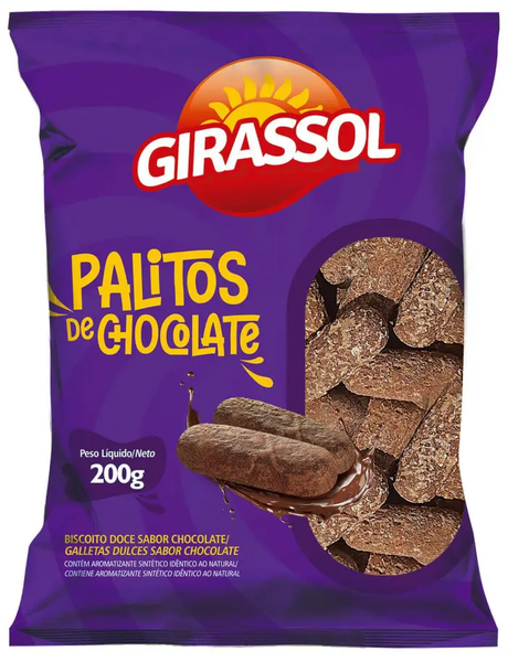 Palito Mini Girassol 250g Chocolate