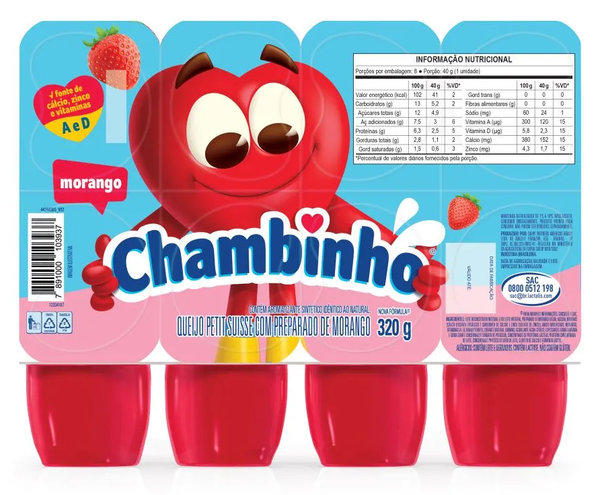 Petit Suisse Nestle Chambinho 320g