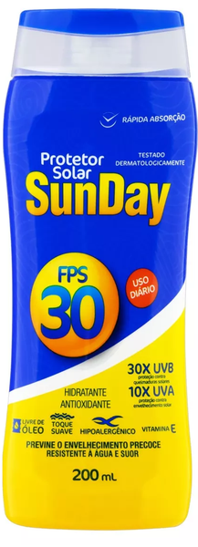 Protetor Solar Sunday Fps30 200ml