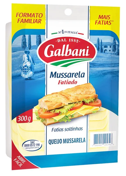 Queijo Mussarela Galbani 300g