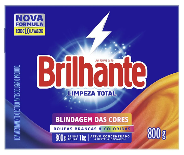 Sabao Po Brilhante 800g Caixa Cuidado Total