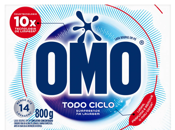 Sabao Po Omo 800g Todo Ciclo