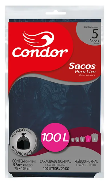 Saco Lixo Condor Almofada 100l C5