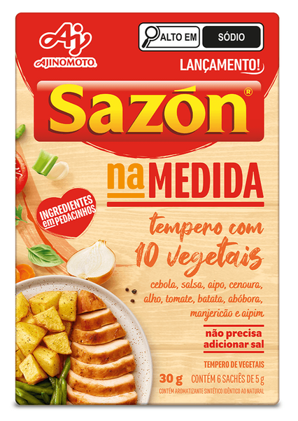 Tempero Sazon Na Medida 30gr 10 Vegetais