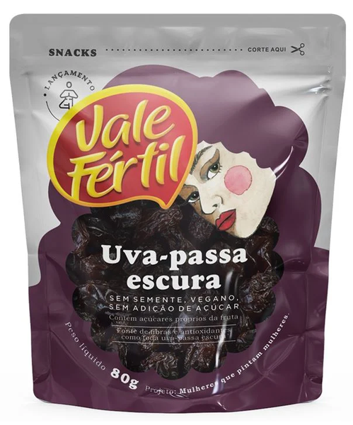 Uva Passa Vale Fertil 80g Escura