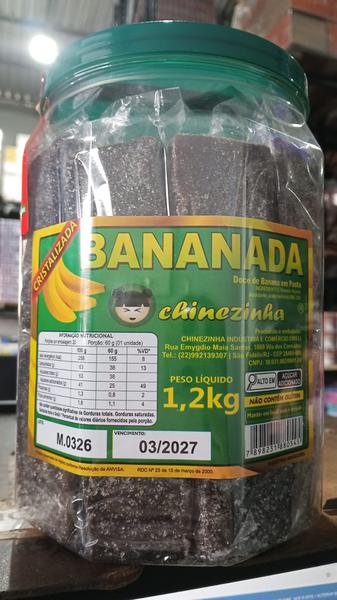 CHINEZINHA BANANADA CRIST. POTE 1KG