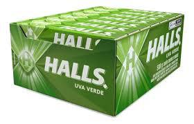 HALLS DROPS UVA VERDE 28G C/21