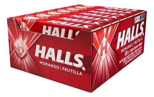 HALLS MORANGO 28G CX