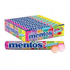 MENTOS STICK RAINBOW 37,5G C/16