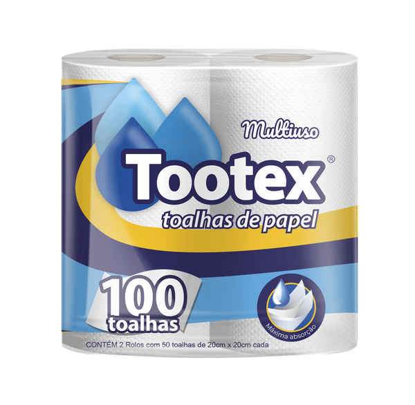 PAP TOA TOOTEX 2UN C/50FOL 20CMX20CM C/16