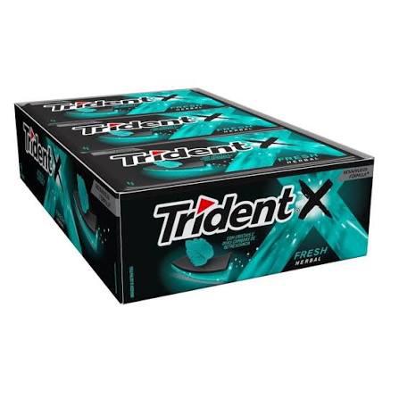TRIDENT HERBAL PRETO 8G C/21