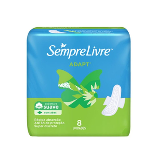 ABSORVENTE S LIVRE ADAPT ESP SUAVE C A C 8