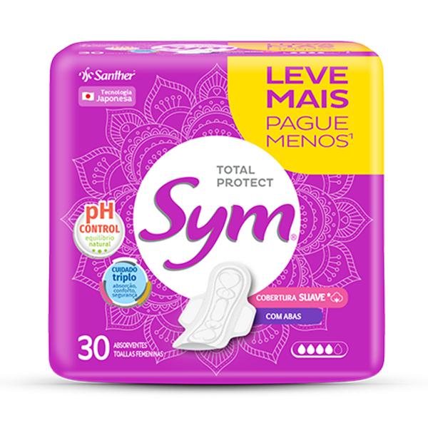 ABSORVENTE SYM C  ABAS ROXO SUAVE 30UN