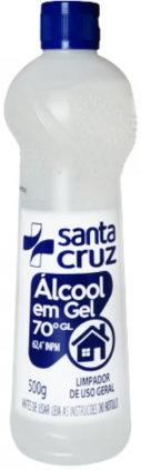 ALCOOL GEL SANTA CRUZ 70 500ML