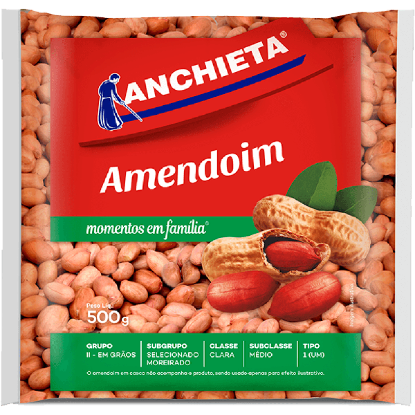 AMENDOIM ANCHIETA BRANCO 500G