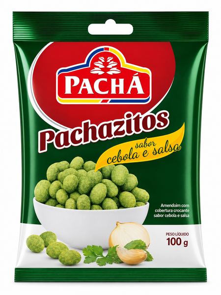 AMENDOIM CROC  PACHAZITOS CEB. E SALSA 100G