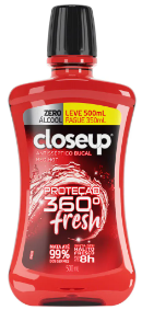 ANTISEP B CLOSE UP RED S/ALCOOL 500ML