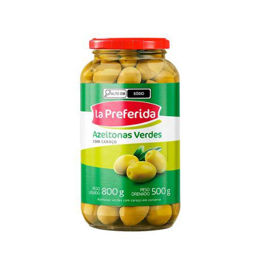 AZEITONA LA PREFERIDA VERDE 500 GR