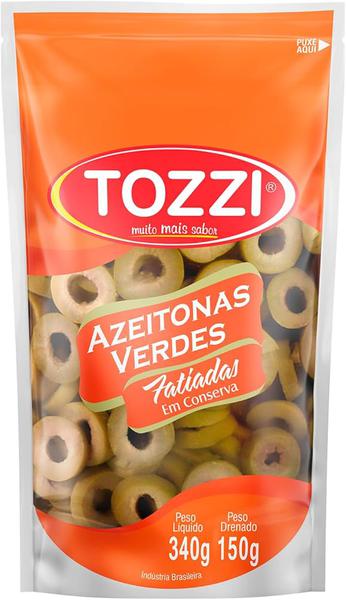 AZEITONA VERDE TOZZI FATIADA SACHET 120G